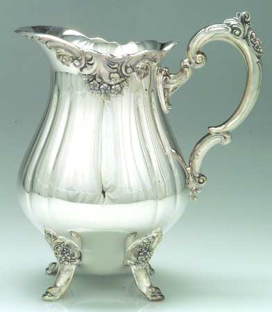Baroque (Silverplate, Hollowware, Newer) Silverplate Water Pitcher