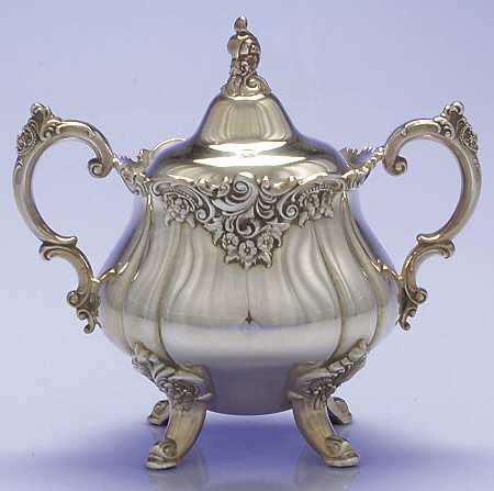 Baroque (Silverplate, Hollowware, Newer) Sugar Bowl & Lid