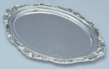 Baroque (Silverplate, Hollowware, Newer) Plated Gravy Underplate