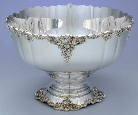 Baroque (Silverplate, Hollowware, Newer) Punch Bowl