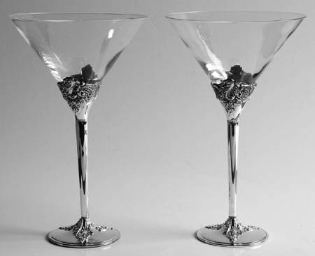 Baroque (Silverplate, Hollowware, Newer) Martin (Pair)