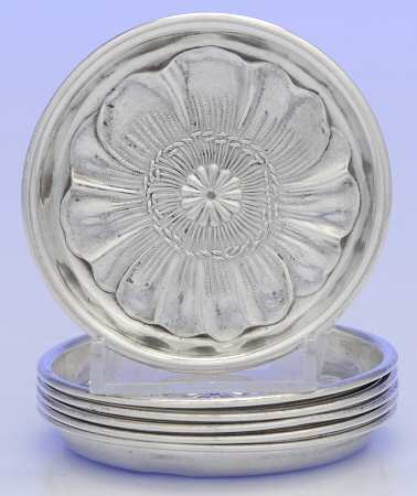 Poppy (Sterling, Hollowware) Butter Pat - Set of 6