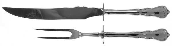 Discretion (Stainless) Small Stainless Blade 2-Piece Steak Carving Set