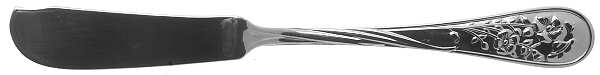 Morning Glory (Stainless) Flat Handle Master Butter Knife