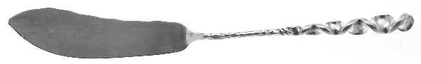WDS8 (STERLING) Flat Handle Master Butter Knife