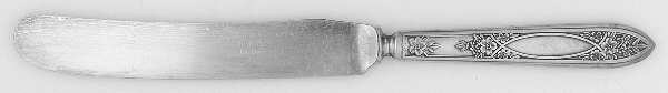 WAS102 (SILVERPLATE) Old French Solid Knife with Bolster