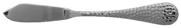 Continental Hammered (Stainless) Flat Handle Master Butter Knife