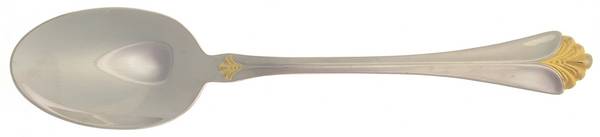 WAS103 (STAINLESS, GOLD ACCENTS) Tablespoon (Serving Spoon)