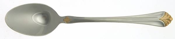 WAS103 (STAINLESS, GOLD ACCENTS) Teaspoon