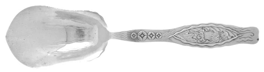 Dandelion (Sterling) Large Solid Berry/Casserole Spoon