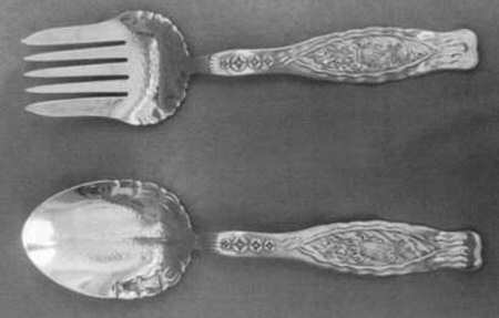 Dandelion (Sterling) (2 Pc) Solid Salad Set