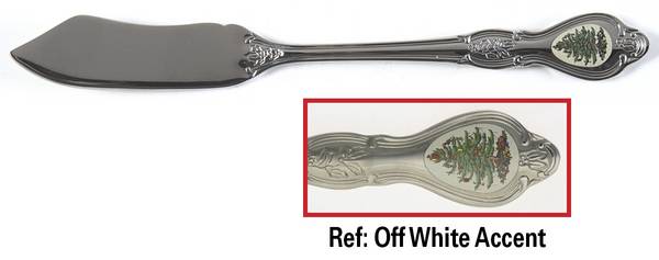 Christmas Tree (Stainless) Flat Handle Master Butter Knife by Wallace Silver