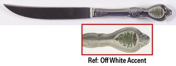 Christmas Tree (Stainless) Individual Steak Knife Hollow Handle by Wallace Silver