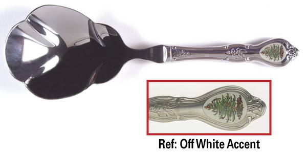 Christmas Tree (Stainless) Salad Servng Spoon with Stainless Bowl