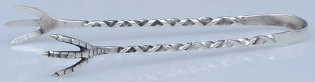 Square Twist (Sterling) Bon Bon Tongs