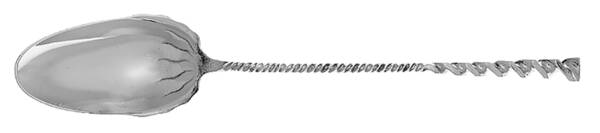 Square Twist (Sterling) Solid Salad Serving Spoon