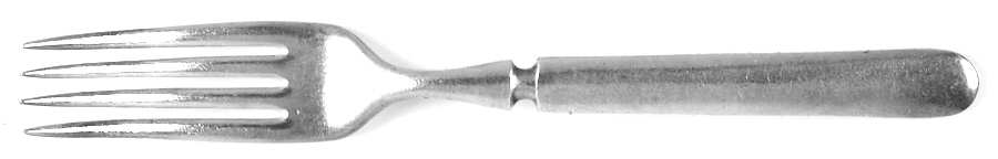 WCS3 (SILVERPLATE) Indented Solid Handled Fork