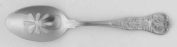 Queens (Stainless) Pierced Tablespoon (Serving Spoon)
