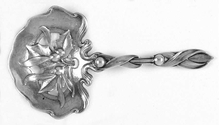 WDS20 (Sterling) Solid Bon Bon Spoon with Pierced Bowl