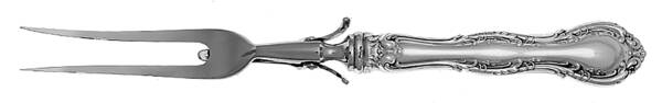 Old Atlanta (Sterling, "Wallace") Large Stainless-Prong Roast Carving Fork
