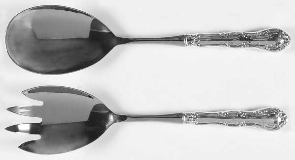 Old Atlanta (Sterling, "Wallace") 2 Pc Salad Set with Stainless Bowl