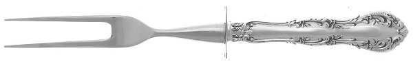 Old Atlanta (Sterling, "Wallace") Small Steak Carving Fork with Stainless Prongs