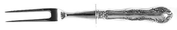 Old Atlanta (Sterling, "Wallace") Small Steak Carving Fork with Stainless Prongs