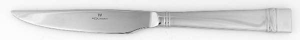 Oberon (Stainless) Individual Solid Handle Steak Knife by Wedgwood Silver