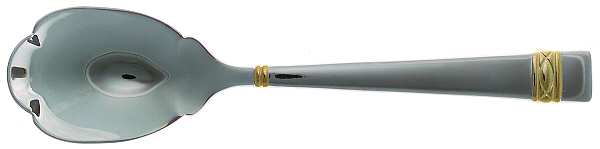 Golden Oberon (Stainless, Gold Accent) Sugar Shell Spoon
