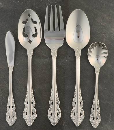 Antique Baroque (Stainless) 5 Piece Hostess Set