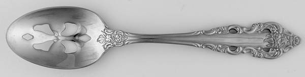 Antique Baroque (Stainless) Pierced Tablespoon (Serving Spoon)