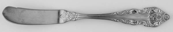 Antique Baroque (Stainless) Flat Handle Master Butter Knife