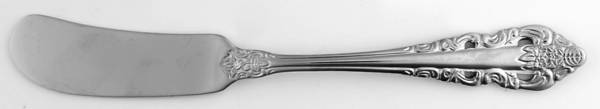 Antique Baroque (Stainless) Flat Handle Butter Spreader