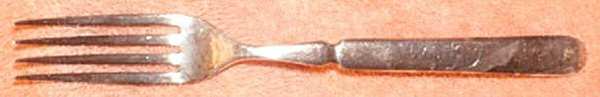 WB3 (Silverplate) Indented Solid Handled Fork