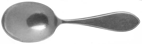 Plain Pointed (Sterling) Straight Handle Baby Spoon