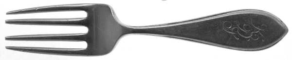 Plain Pointed (Sterling) Baby Fork