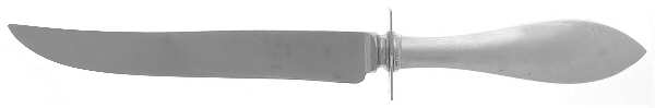 Plain Pointed (Sterling) Small Steak Carving Knife with Stainless Blade