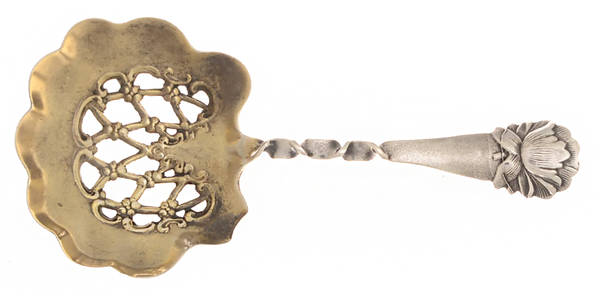 No 26 (Sterling) Solid Bon Bon Spoon with Pierced Bowl