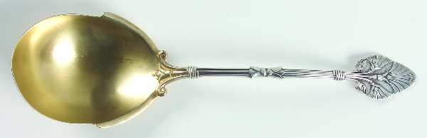 Lotus (Sterling) Large Solid Berry/Casserole Spoon
