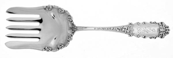Victoria-Old (Sterling, 1890) Vegetable Serving Fork (Solid)