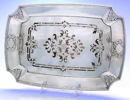 Madam Jumel (Sterling, Hollowware (2 Pc)  Asparagus Serving Tray & Strainer