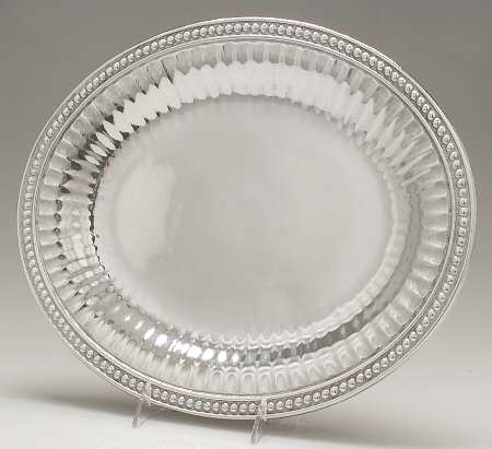 Flutes & Pearls (Pewter, Hollowware) Bread Tray