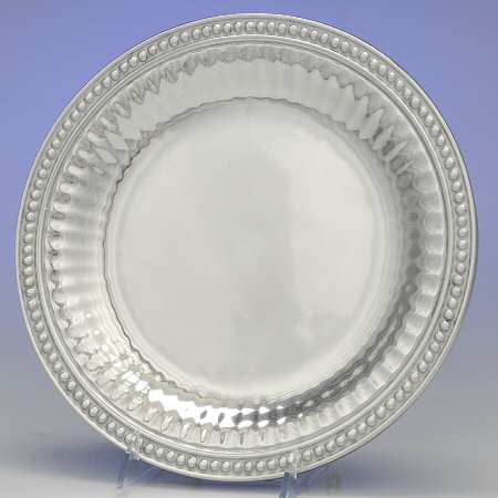 Flutes & Pearls (Pewter, Hollowware) Dinner Plate