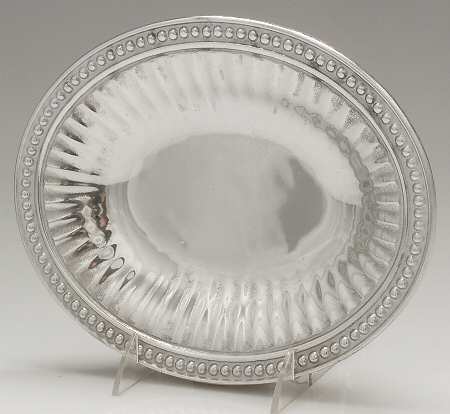 Flutes & Pearls (Pewter, Hollowware) Oval Vegetable Bowl