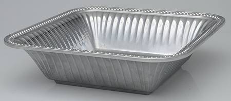 Flutes & Pearls (Pewter, Hollowware) 12" Square Bowl