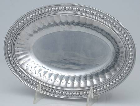 Flutes & Pearls (Pewter, Hollowware) Underplate for Gravy Boat