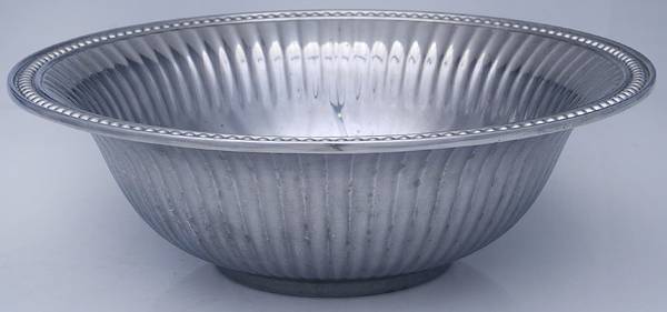 Flutes & Pearls (Pewter, Hollowware) Salad Bowl