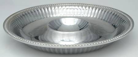 Flutes & Pearls (Pewter, Hollowware) Tray for Chip & Dip Set