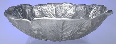 Majolica (Pewter, Hollowware) 13" Salad Serving Bowl