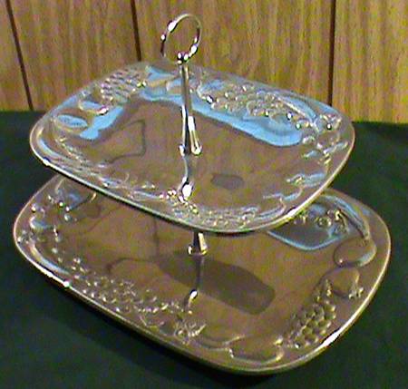 Fruit (Armetale, Hollowware) 2 Tier Square Serving Tray